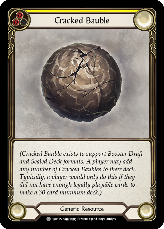 Flesh and Blood TCG | Cracked Bauble [CRU195] (Crucible of War)  1st Edition Rainbow Foil | The Nerd Merchant