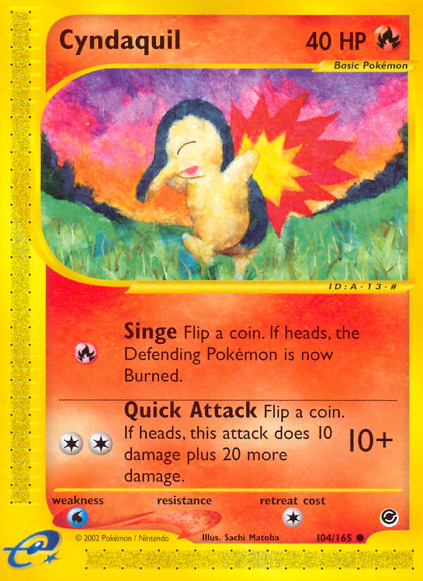 Pokemon | Cyndaquil (104/165) [Expedition: Base Set] | The Nerd Merchant