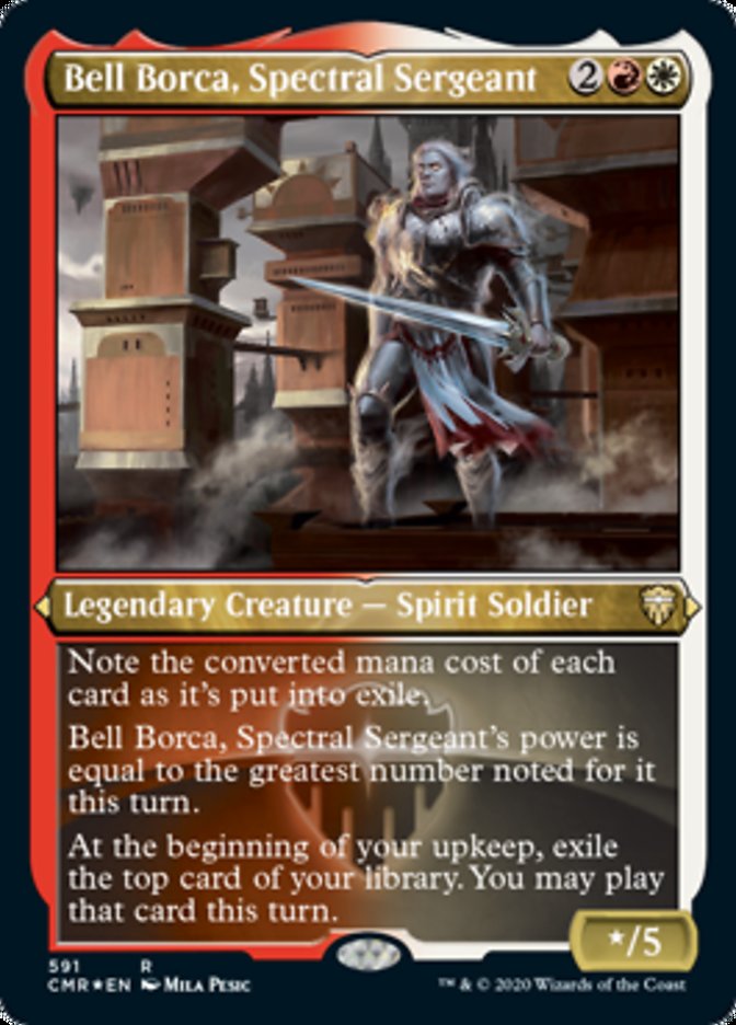Magic | Bell Borca, Spectral Sergeant (Etched) [Commander Legends] | The Nerd Merchant
