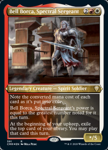 Magic | Bell Borca, Spectral Sergeant (Etched) [Commander Legends] | The Nerd Merchant