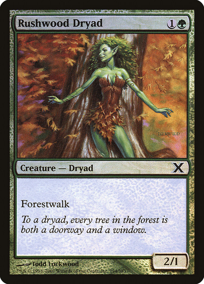 Magic | Rushwood Dryad (Premium Foil) [Tenth Edition] | The Nerd Merchant