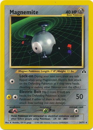 Pokemon | Magnemite (26/75) [Neo Discovery Unlimited] | The Nerd Merchant