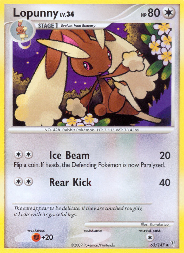 Pokemon | Lopunny (63/147) [Platinum: Supreme Victors] | The Nerd Merchant