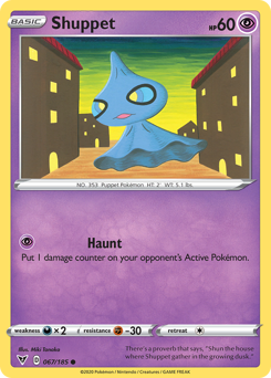 Pokemon | Shuppet (067/185) [Sword & Shield: Vivid Voltage] | The Nerd Merchant