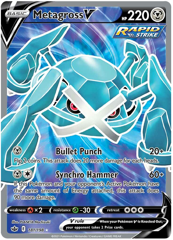 Pokemon | Metagross V (181/198) [Sword & Shield: Chilling Reign] | The Nerd Merchant