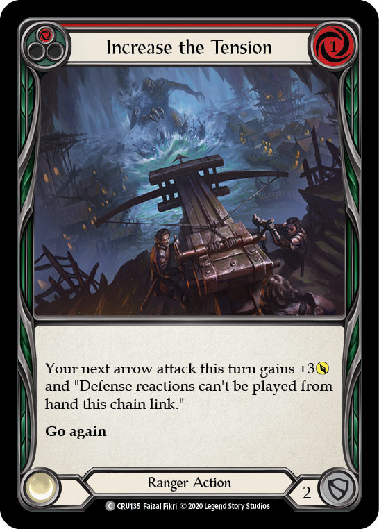 Flesh and Blood TCG | Increase the Tension (Red) [CRU135] (Crucible of War)  1st Edition Normal | The Nerd Merchant