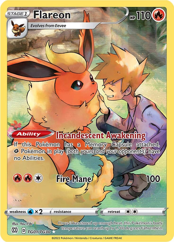 Pokemon | Flareon (TG01/TG30) [Sword & Shield: Brilliant Stars] | The Nerd Merchant