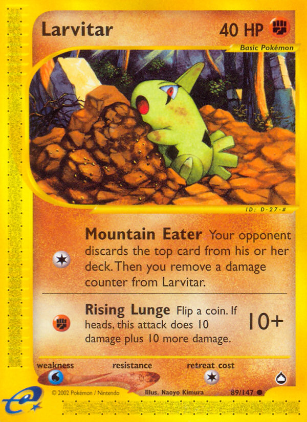 Pokemon | Larvitar (89/147) [Aquapolis] | The Nerd Merchant