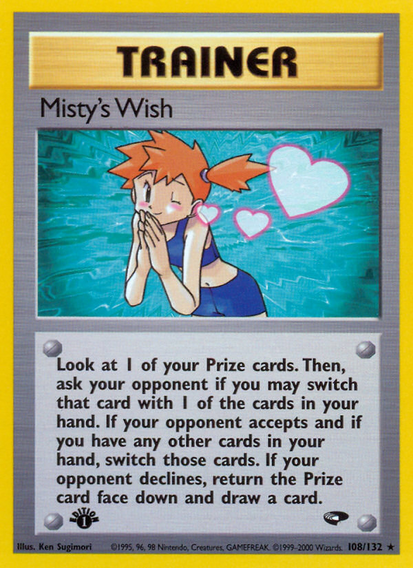 Pokemon | Misty's Wish (108/132) [Gym Challenge 1st Edition] | The Nerd Merchant