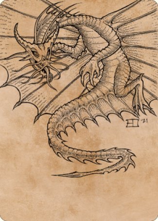 Magic | Ancient Gold Dragon Art Card (44) [Commander Legends: Battle for Baldur's Gate Art Series] | The Nerd Merchant