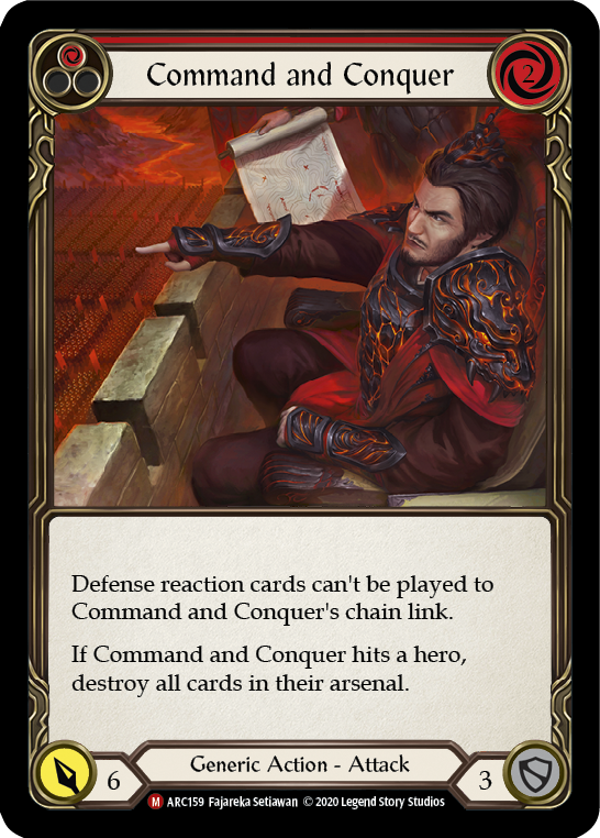 Flesh and Blood TCG | Command and Conquer [U-ARC159] (Arcane Rising Unlimited)  Unlimited Normal | The Nerd Merchant
