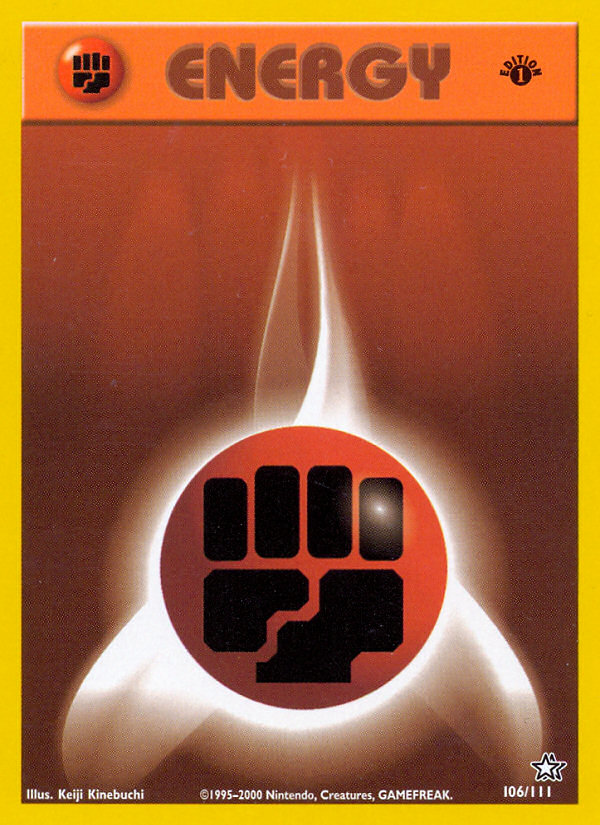 Pokemon | Fighting Energy (106/111) [Neo Genesis 1st Edition] | The Nerd Merchant