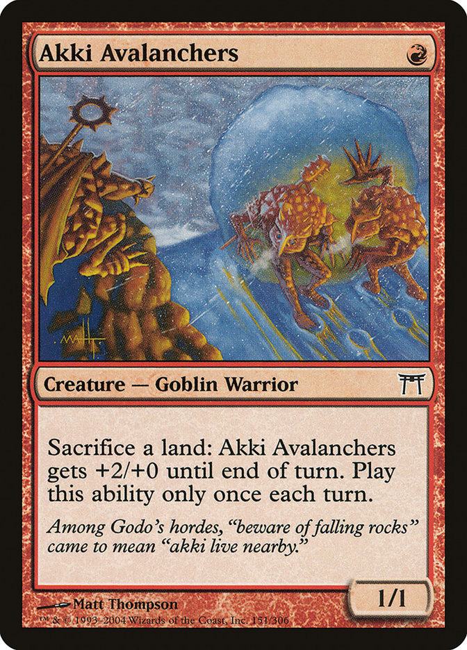 Magic | Akki Avalanchers [Champions of Kamigawa] | The Nerd Merchant