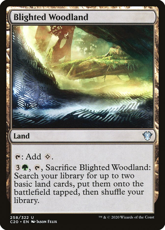 Magic | Blighted Woodland [Commander 2020] | The Nerd Merchant