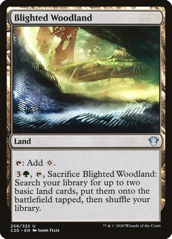 Magic | Blighted Woodland [Commander 2020] | The Nerd Merchant