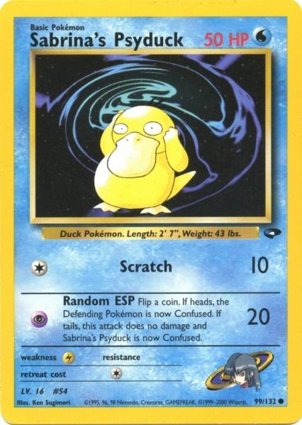 Pokemon | Sabrina's Psyduck (99/132) [Gym Challenge Unlimited] | The Nerd Merchant