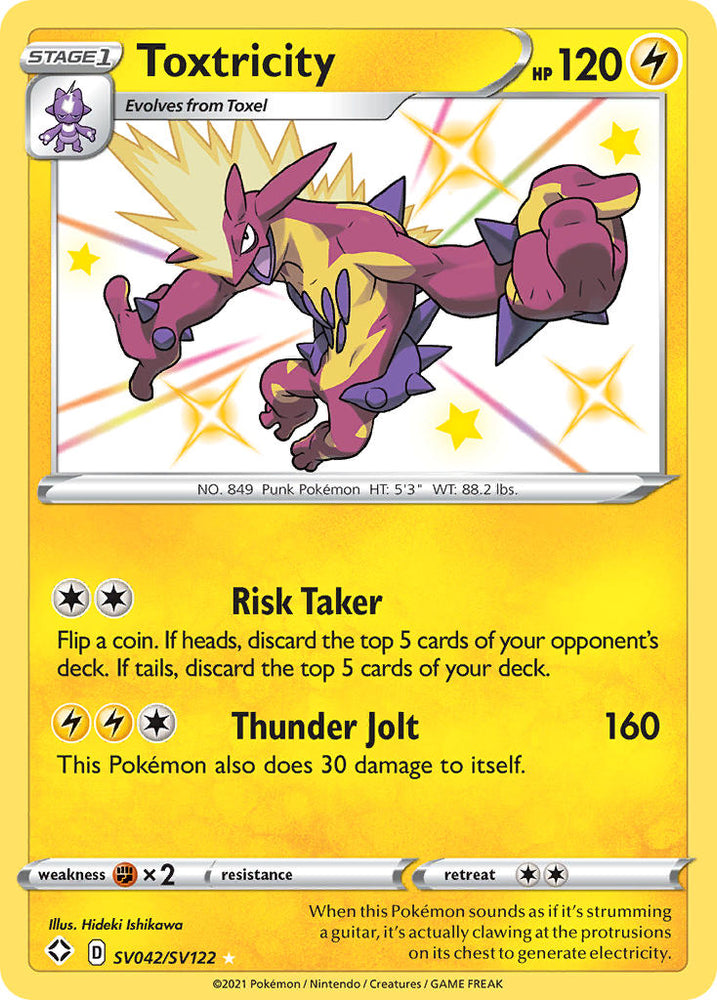 Pokemon | Toxtricity (SV042/SV122) [Sword & Shield: Shining Fates] | The Nerd Merchant