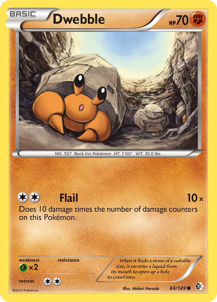 Pokemon | Dwebble (84/149) [Black & White: Boundaries Crossed] | The Nerd Merchant