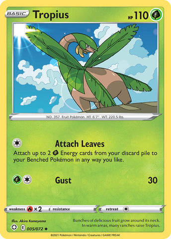 Pokemon | Tropius (005/072) [Sword & Shield: Shining Fates] | The Nerd Merchant