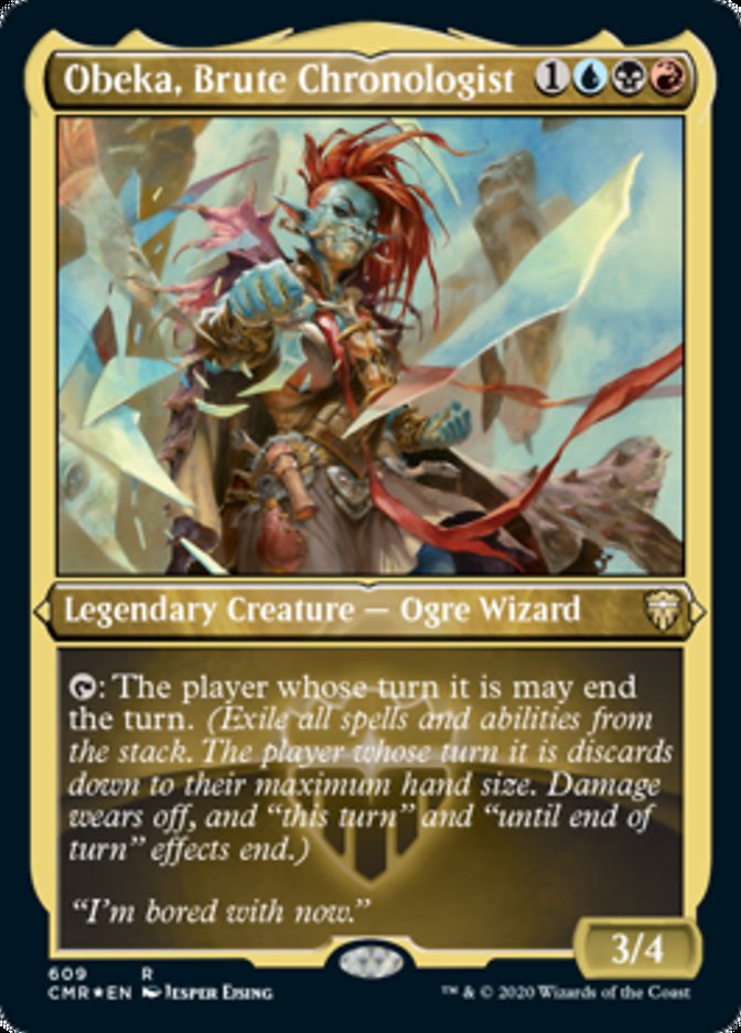 Magic | Obeka, Brute Chronologist (Etched) [Commander Legends] | The Nerd Merchant