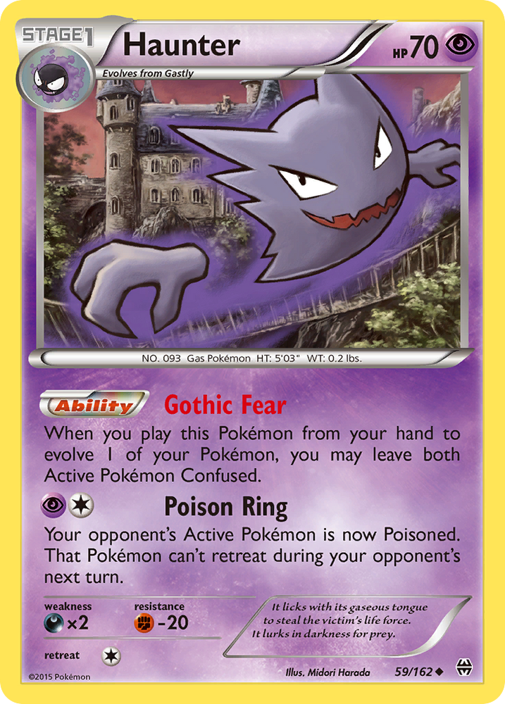 Pokemon | Haunter (59/162) [XY: BREAKthrough] | The Nerd Merchant