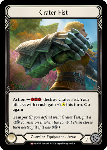 Flesh and Blood TCG | Crater Fist [U-CRU025] (Crucible of War Unlimited)  Unlimited Normal | The Nerd Merchant