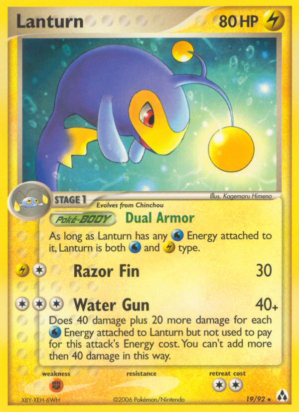 Pokemon | Lanturn (19/92) [EX: Legend Maker] | The Nerd Merchant