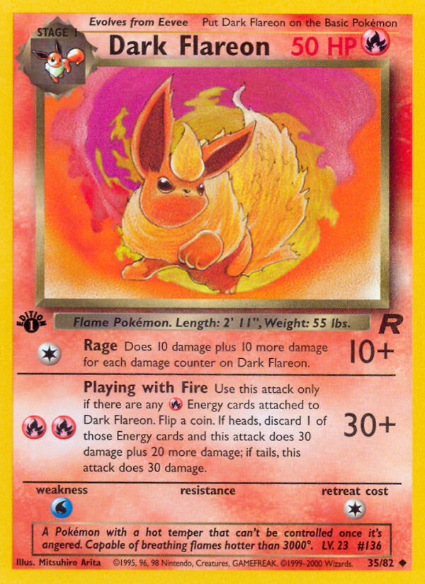 Pokemon | Dark Flareon (35/82) [Team Rocket 1st Edition] | The Nerd Merchant