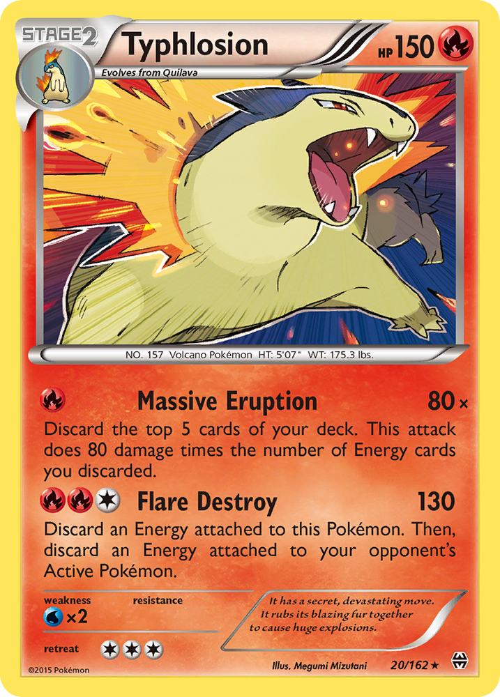 Pokemon | Typhlosion (20/162) [XY: BREAKthrough] | The Nerd Merchant