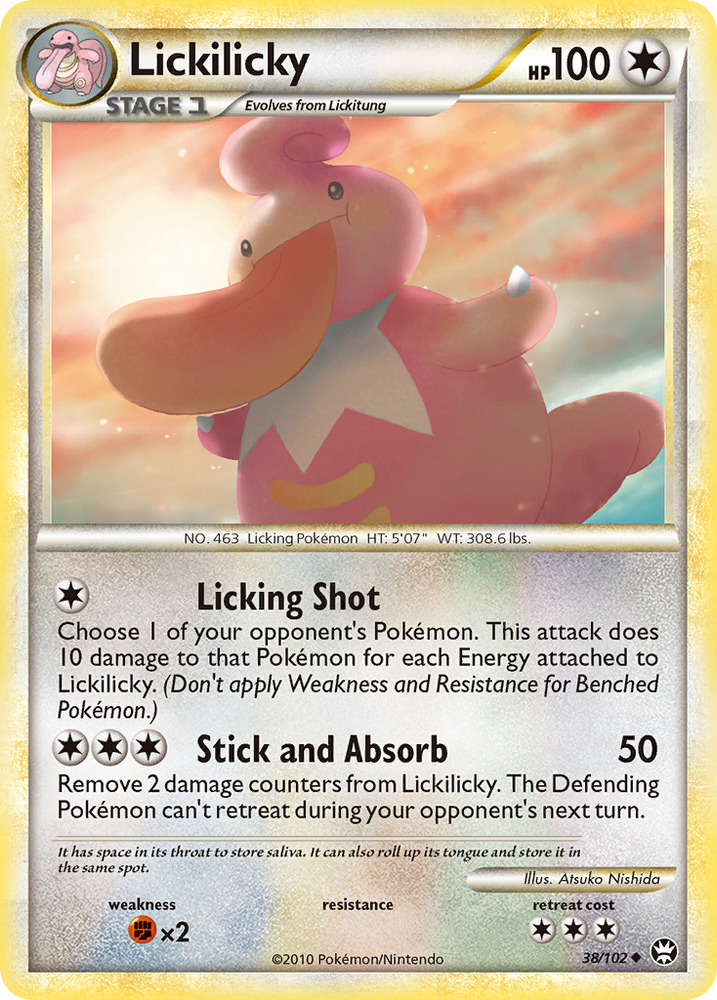 Pokemon | Lickilicky (38/102) [HeartGold & SoulSilver: Triumphant] | The Nerd Merchant