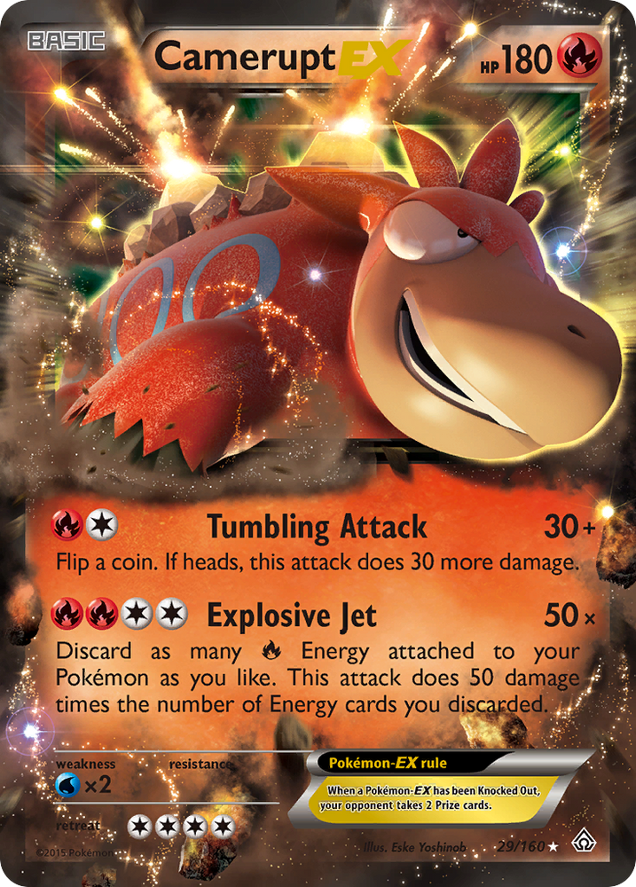 Pokemon | Camerupt EX (29/160) [XY: Primal Clash] | The Nerd Merchant