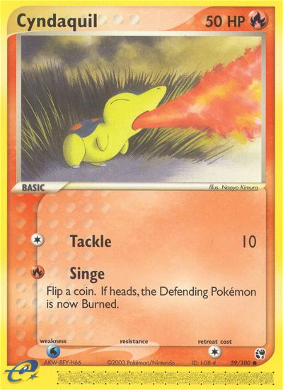 Pokemon | Cyndaquil (59/100) [EX: Sandstorm] | The Nerd Merchant