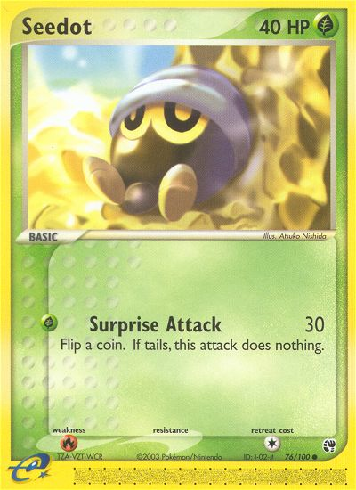Pokemon | Seedot (76/100) [EX: Sandstorm] | The Nerd Merchant
