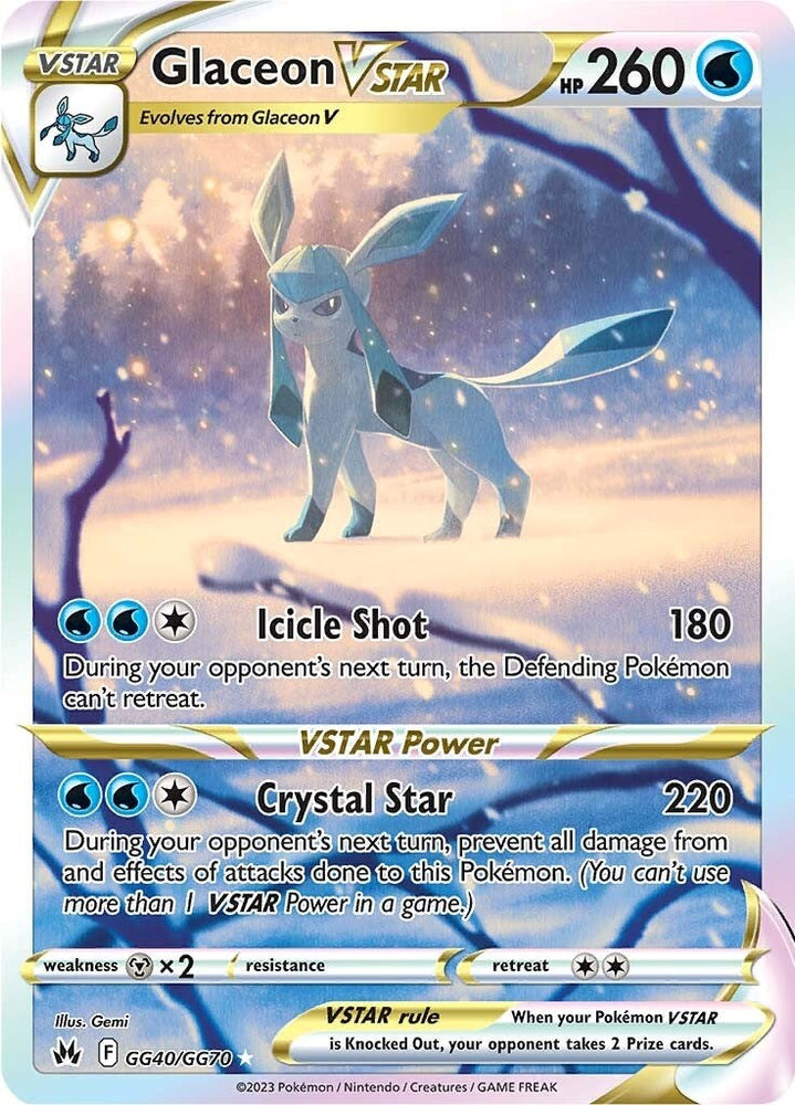 Pokemon | Glaceon VSTAR (GG40/GG70) [Sword & Shield: Crown Zenith] | The Nerd Merchant