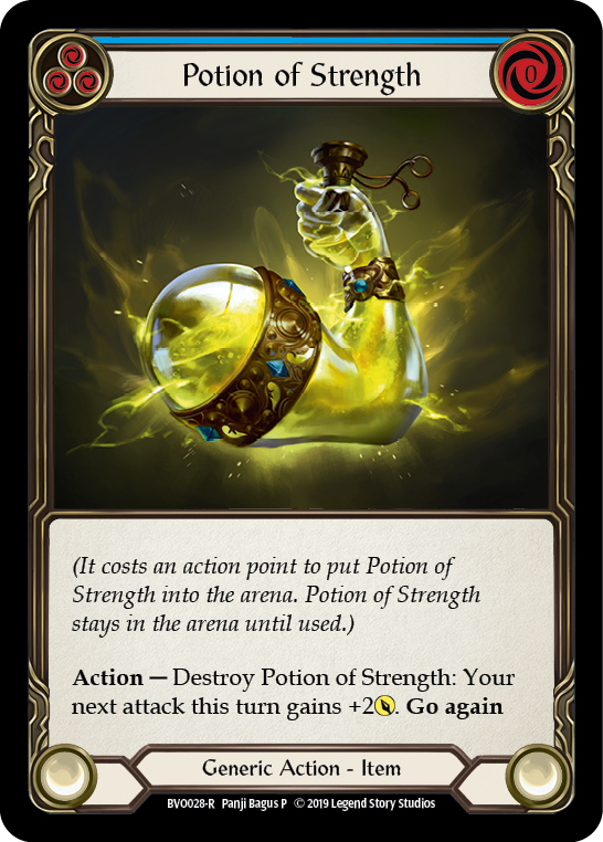 Flesh and Blood TCG | Potion of Strength [BVO028-R] (Bravo Hero Deck)  1st Edition Normal | The Nerd Merchant