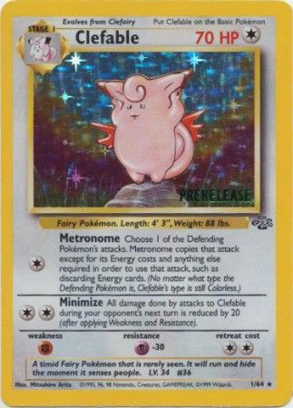 Pokemon | Clefable (1/64) (Prerelease Promo) [Jungle Unlimited] | The Nerd Merchant