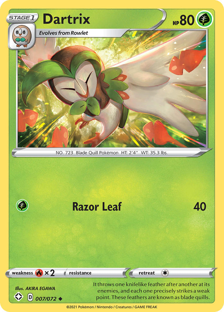 Pokemon | Dartrix (007/072) [Sword & Shield: Shining Fates] | The Nerd Merchant