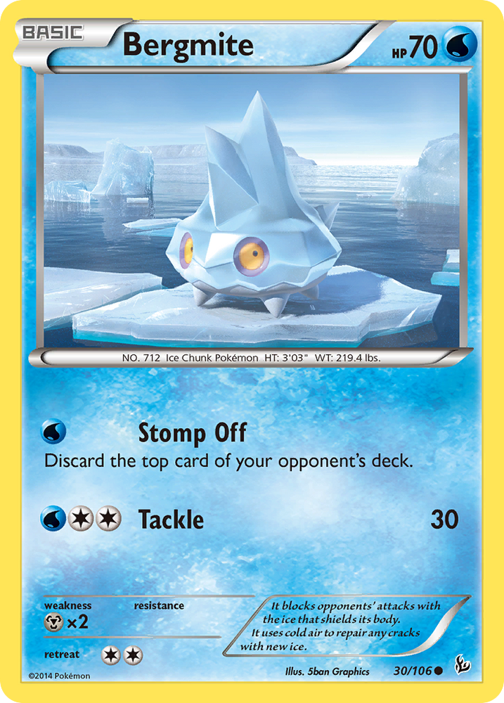 Pokemon | Bergmite (30/106) [XY: Flashfire] | The Nerd Merchant