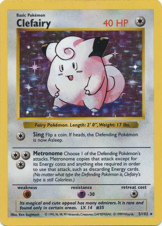 Pokemon | Clefairy (5/102) [Base Set Shadowless Unlimited] | The Nerd Merchant