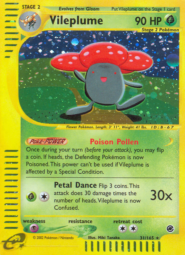 Pokemon | Vileplume (31/165) [Expedition: Base Set] | The Nerd Merchant