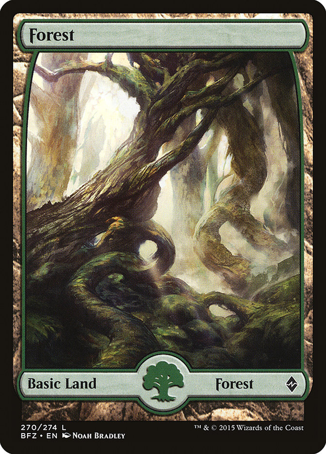 Magic | Forest (270) (Full Art) [Battle for Zendikar] | The Nerd Merchant