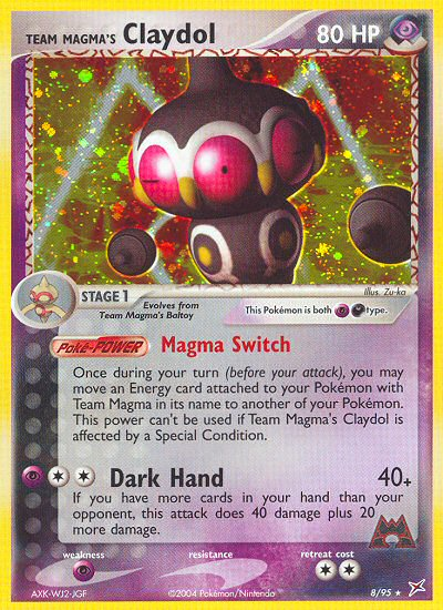 Pokemon | Team Magma's Claydol (8/95) [EX: Team Magma vs Team Aqua] | The Nerd Merchant