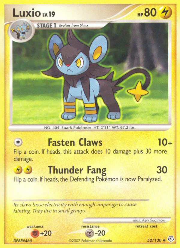 Pokemon | Luxio (52/130) [Diamond & Pearl: Base Set] | The Nerd Merchant