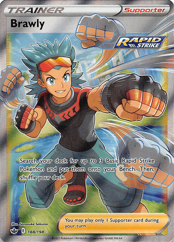 Pokemon | Brawly (188/198) [Sword & Shield: Chilling Reign] | The Nerd Merchant