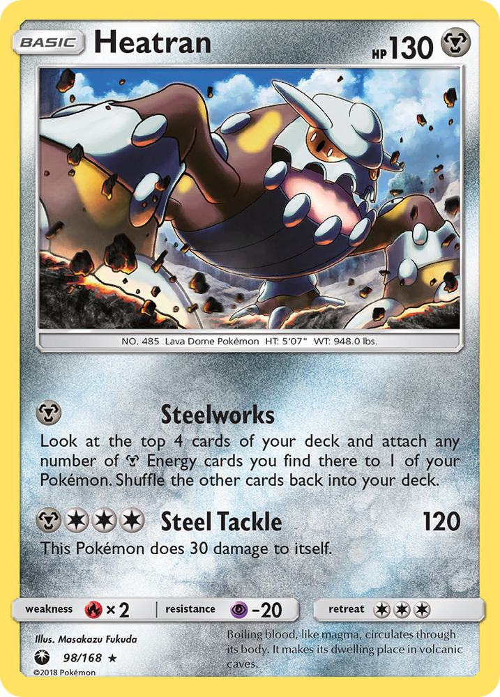 Pokemon | Heatran (98/168) [Sun & Moon: Celestial Storm] | The Nerd Merchant