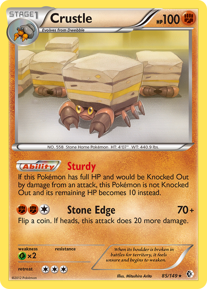 Pokemon | Crustle (85/149) [Black & White: Boundaries Crossed] | The Nerd Merchant