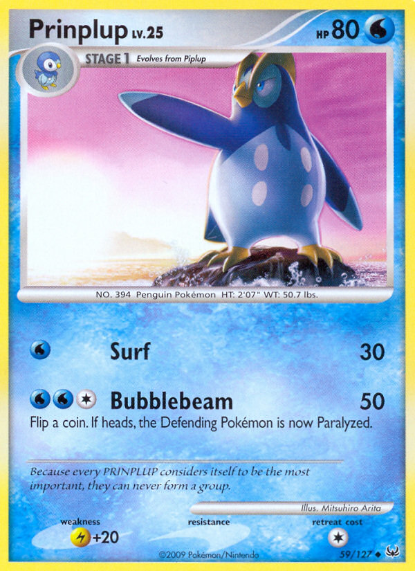 Pokemon | Prinplup (59/127) [Platinum: Base Set] | The Nerd Merchant