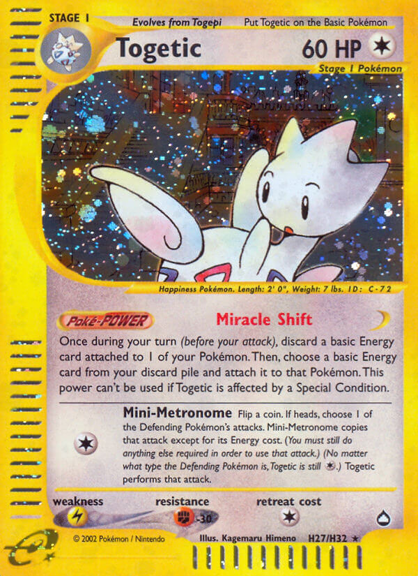 Pokemon | Togetic (H27/H32) [Aquapolis] | The Nerd Merchant
