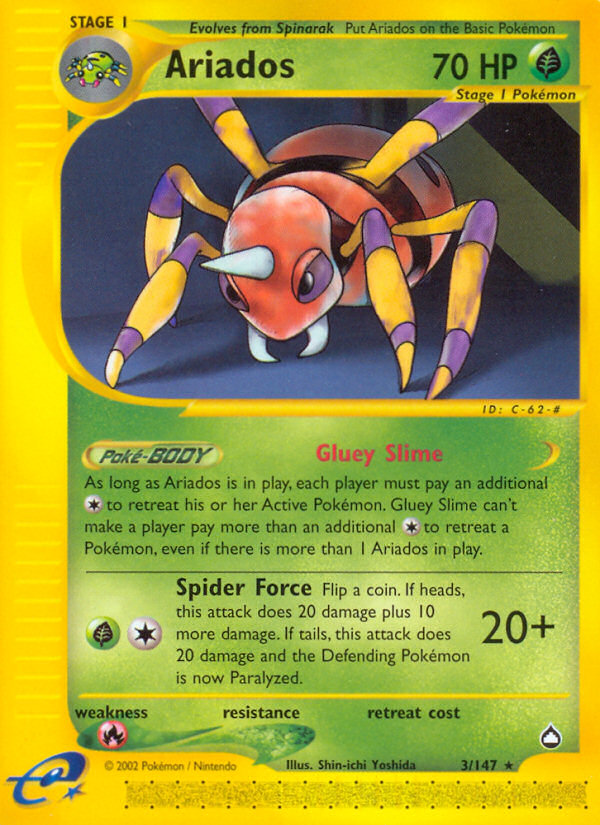 Pokemon | Ariados (3/147) [Aquapolis] | The Nerd Merchant