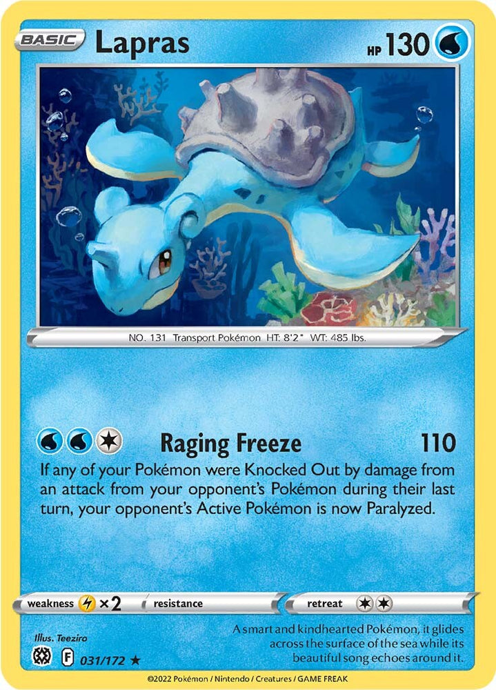 Pokemon | Lapras (031/172) [Sword & Shield: Brilliant Stars] | The Nerd Merchant